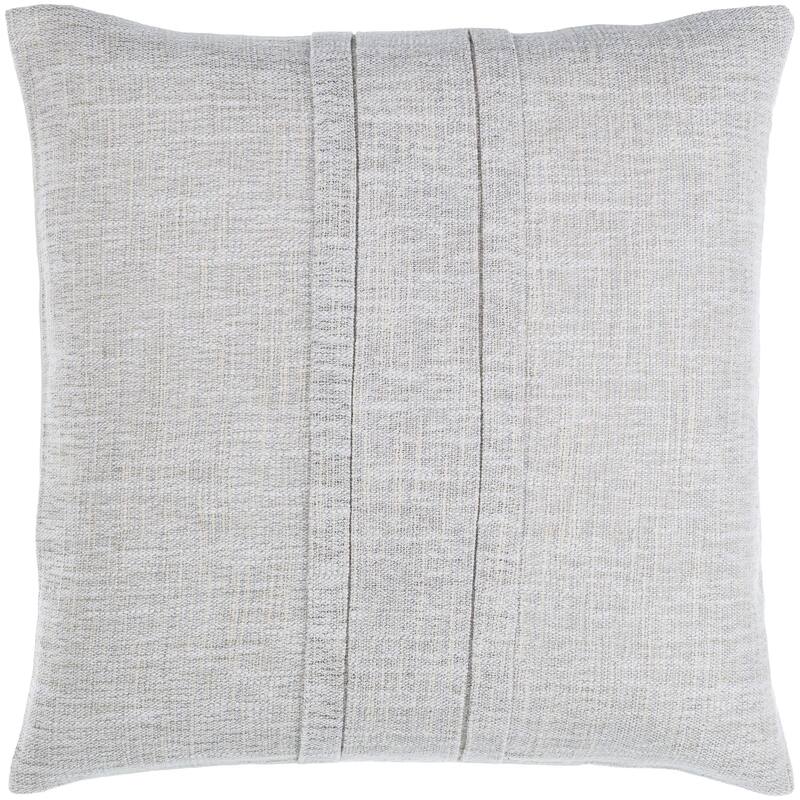 Jevon Modern & Contemporary Textured Accent Pillow - 18"L x 18"W - Cover Only - Grey
