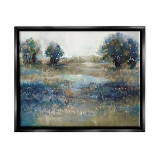 Stupell Impressionist Nature Composition Framed Floater Canvas Wall Art ...