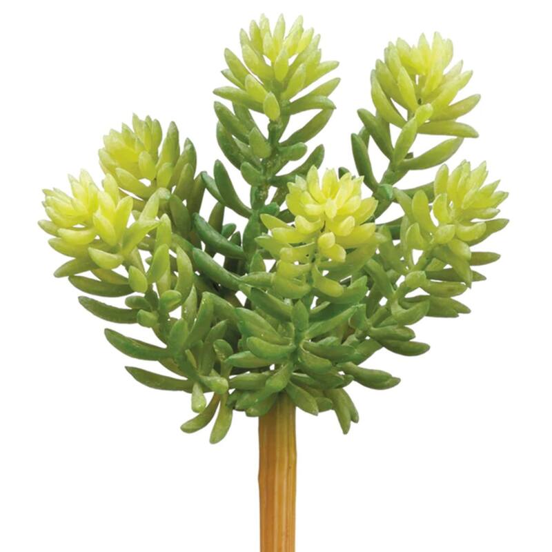 Soft Sedum Artificial Pick Spray - 7" - Green