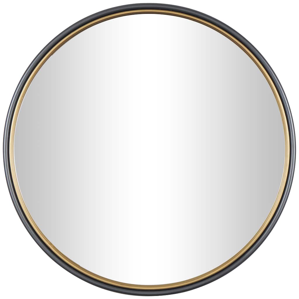 Resin Weathered Spotted Wall Mirror with Hammered Texture - Brown or Copper - Roche River Decor