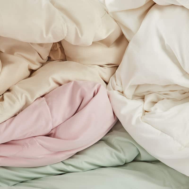 Lightweight White Feather Down Fluffy Comforter Duvet Insert