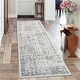 preview thumbnail 1 of 8, Floral Machine Washable Area Rug Traditional Floor Cover Foldable Thin Rug Non Slip Carpet Gray - 2'x6'