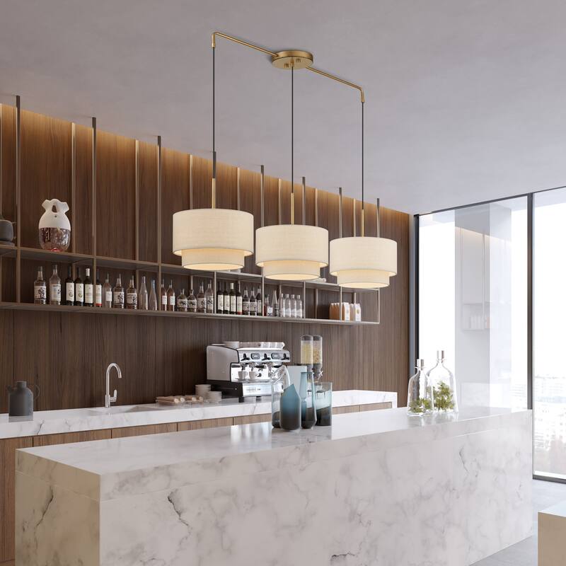 Livex Lighting 58893 Bellingham 3 Light 49" Wide Linear Pendant