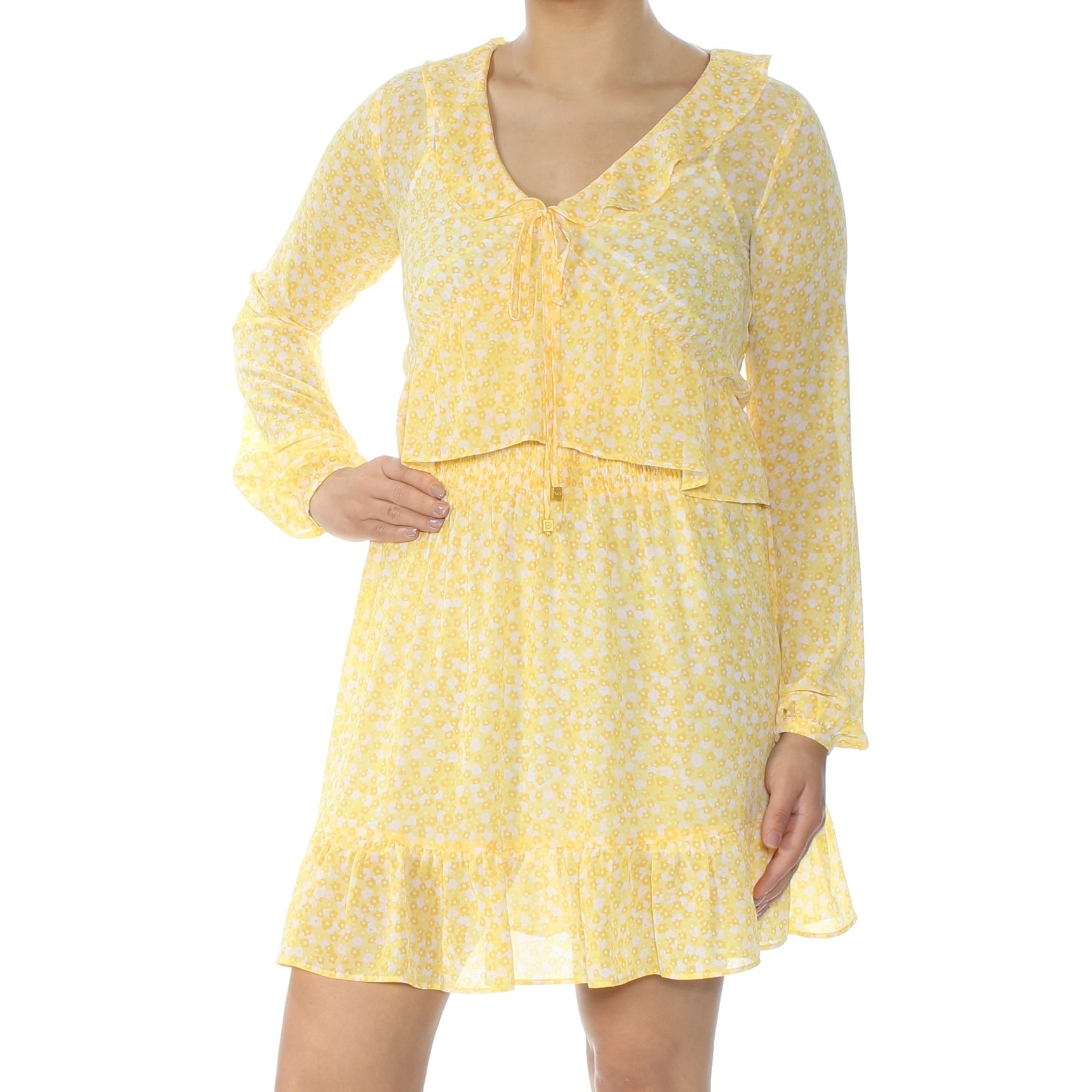 michael kors yellow dress