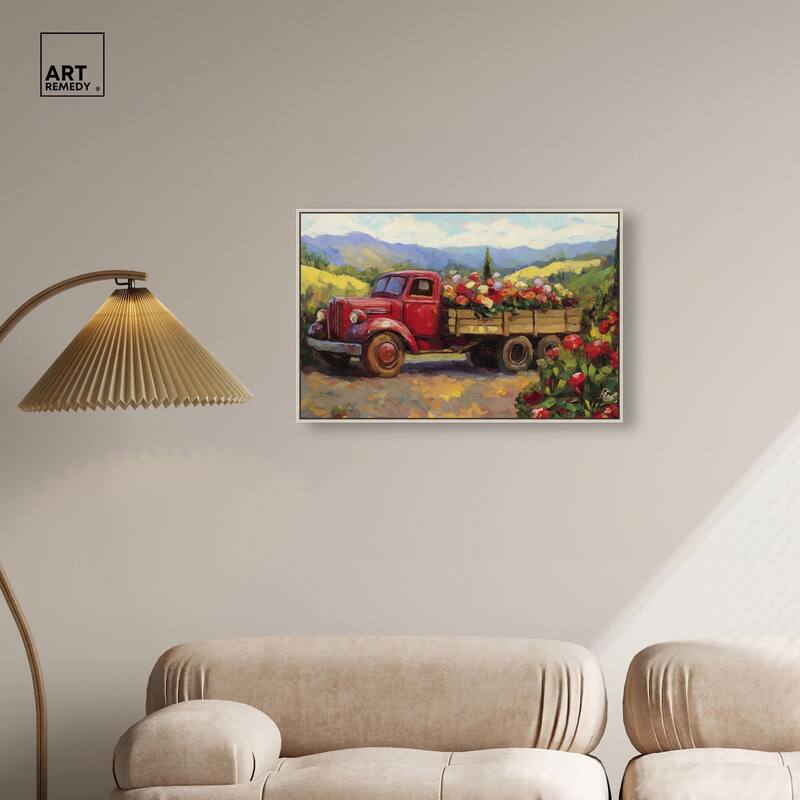 Flowers in Transit II Canvas by Art Remedy