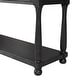 preview thumbnail 8 of 8, Furniture of America Lucan Modern Farmhouse Weathered Black and Brown Wood 3-Drawer Sofa Table with Open Shelf