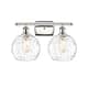 Option Polished Nickel / Clear Water Glass