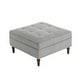 preview thumbnail 62 of 83, 31.78" W Oversized Square Upholstered Storage Ottoman with Wooden Tray