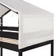 preview thumbnail 13 of 24, Twin Over Twin Wood Bunk Bed with Play Tent and Espresso Solid Wood, 250lb Capacity, Fun House Design for Kids
