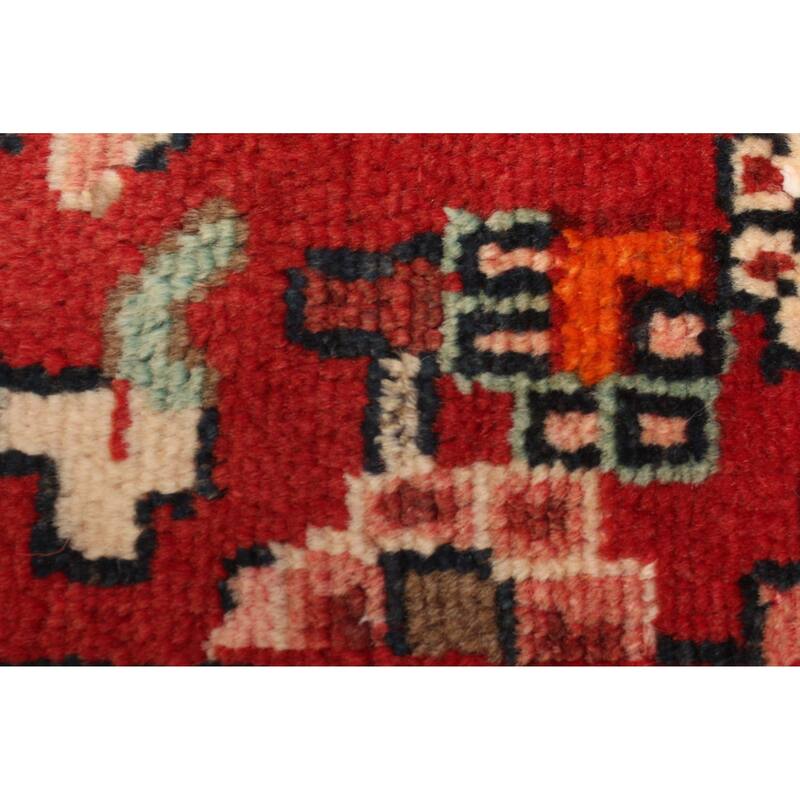 ECARPETGALLERY Hand-knotted Andelz Red Wool Rug - 3'5 x 6'11