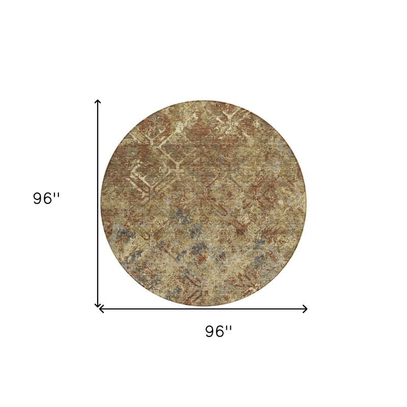 HomeRoots Geometric Transitional Rectangle Outdoor Rug