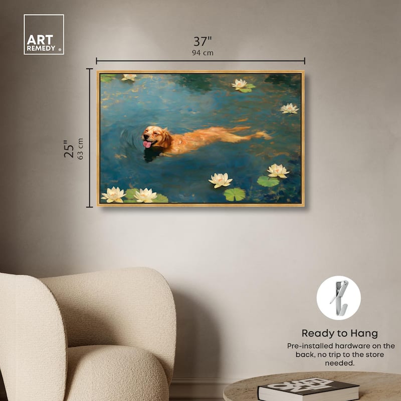 Pond Pup II Canvas by Art Remedy