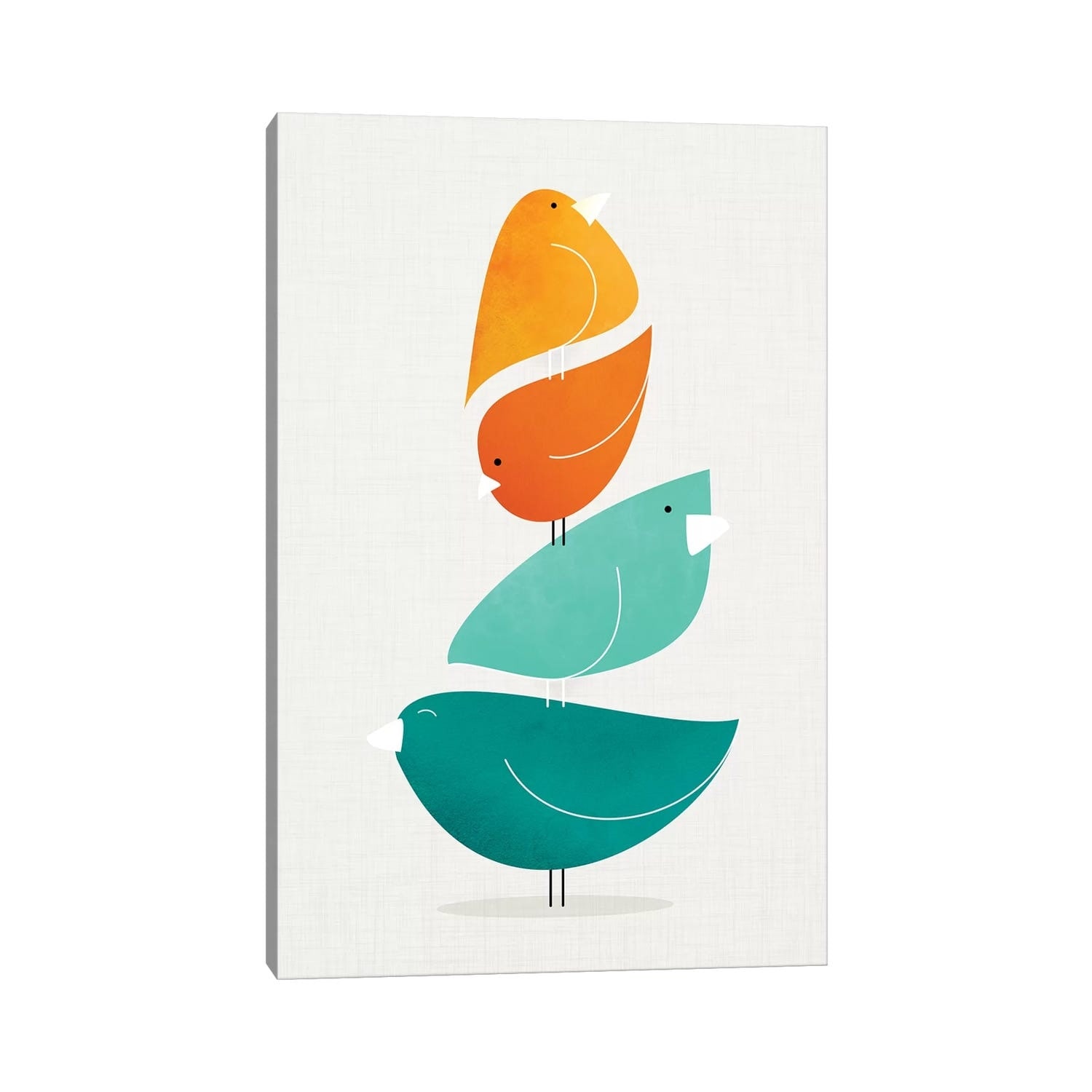 iCanvas "Bird Stack II" by Modern Tropical Canvas Print