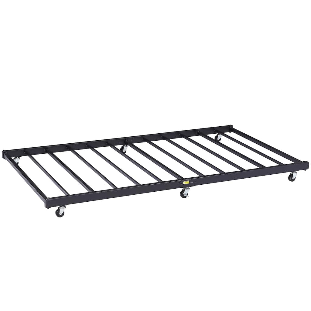 VECELO Twin Trundle Bed Frame Only