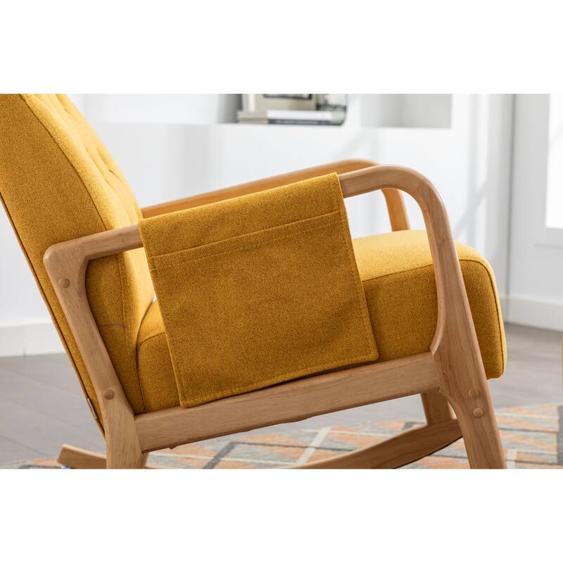 Rocking Armchair With Ottoman for Living Room