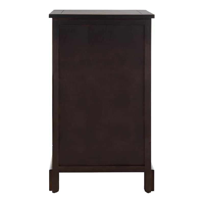 SAFAVIEH Alverta Red Storage Side Table - 15.9" x 13" x 27.6"