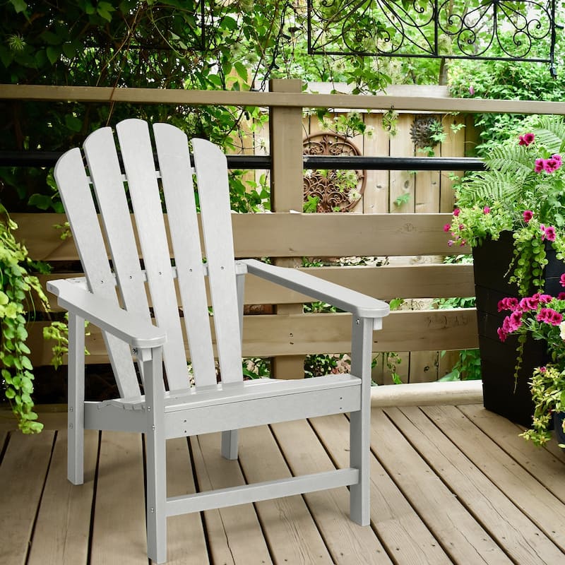 Vrakae Patio HDPE All-Weather Stacking Adirondack Chair
