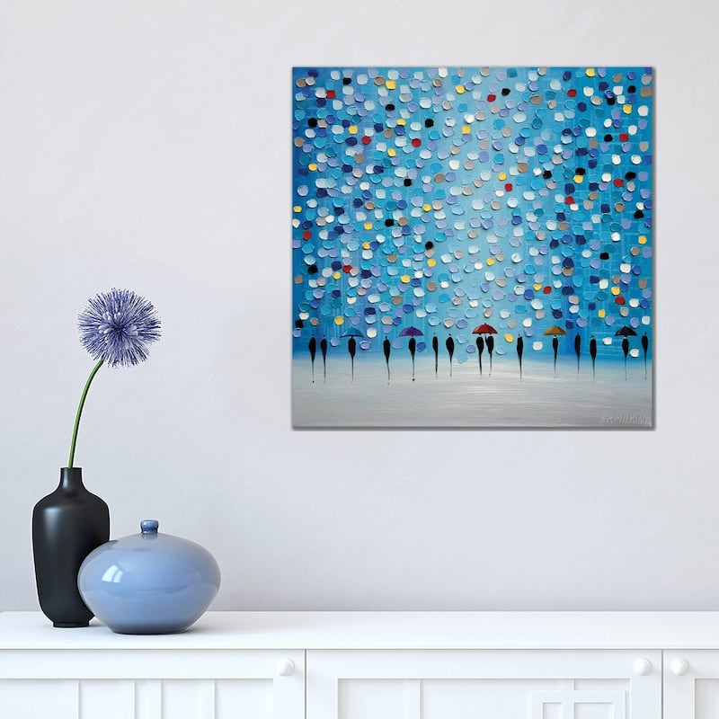 iCanvas "Colorful Dots" by Ekaterina Ermilkina Canvas Print - 18x18x1.5