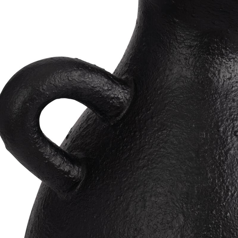 Sagebrook Home Terracotta, 19" Unique Jug With Handle, Round, Textured, Serenity/Mysterious, Ideal gift