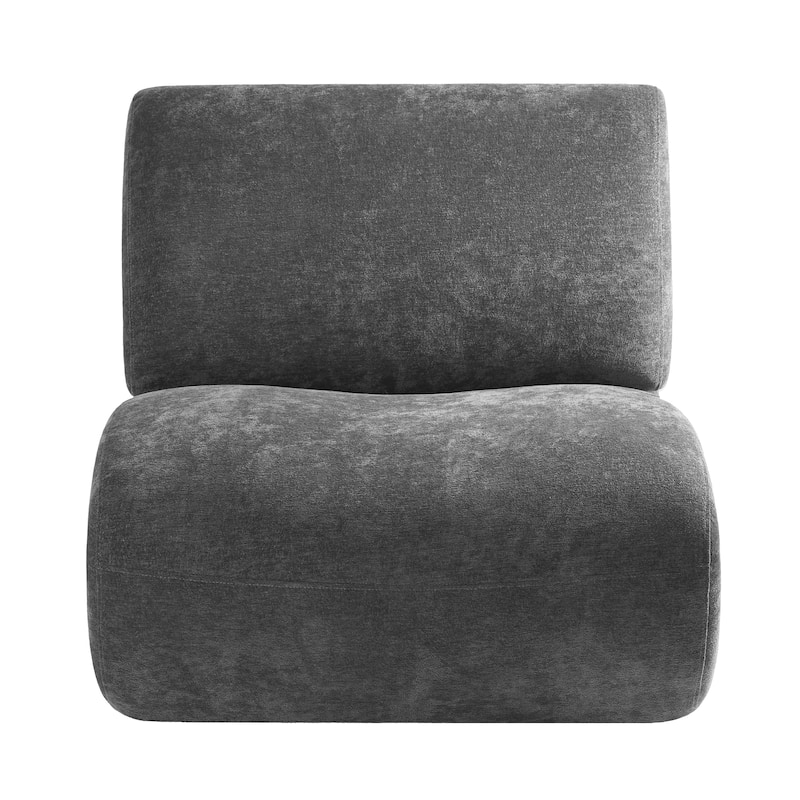 DREAMSIDEA Low Back Upholstered Swivel Accent Chair