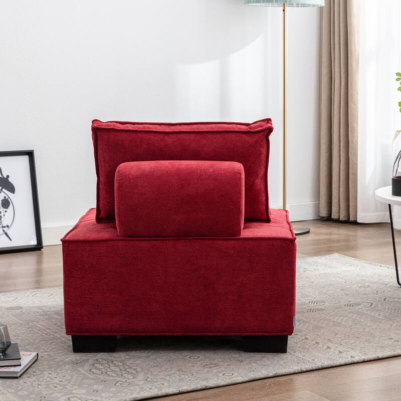 Modern Upholstered Living Room Chairs Set of 2