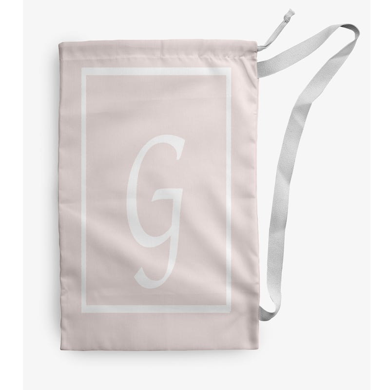 Classic Monogram Laundry Bag - 18" x 29" - Cream/White