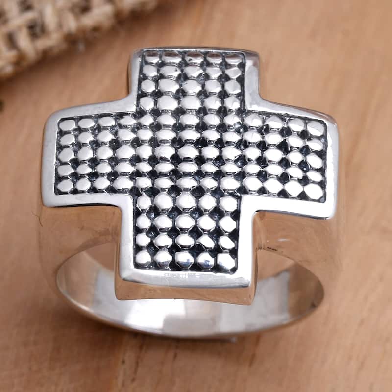 Novica Handmade Saving Grace Men'S Ring