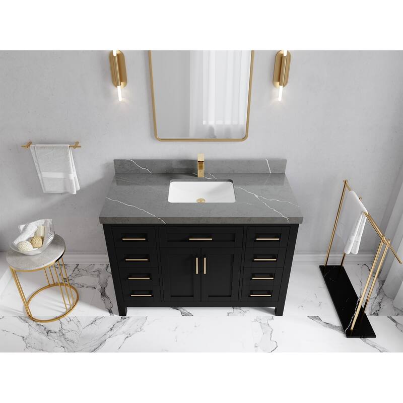 Willow Collections 48 in. W x 22 in. D Cambridge Single Sink Bathroom Vanity with Countertop