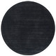 preview thumbnail 78 of 171, SAFAVIEH Handmade Himalaya Kaley Solid Wool Rug 4' Round - Black - Round