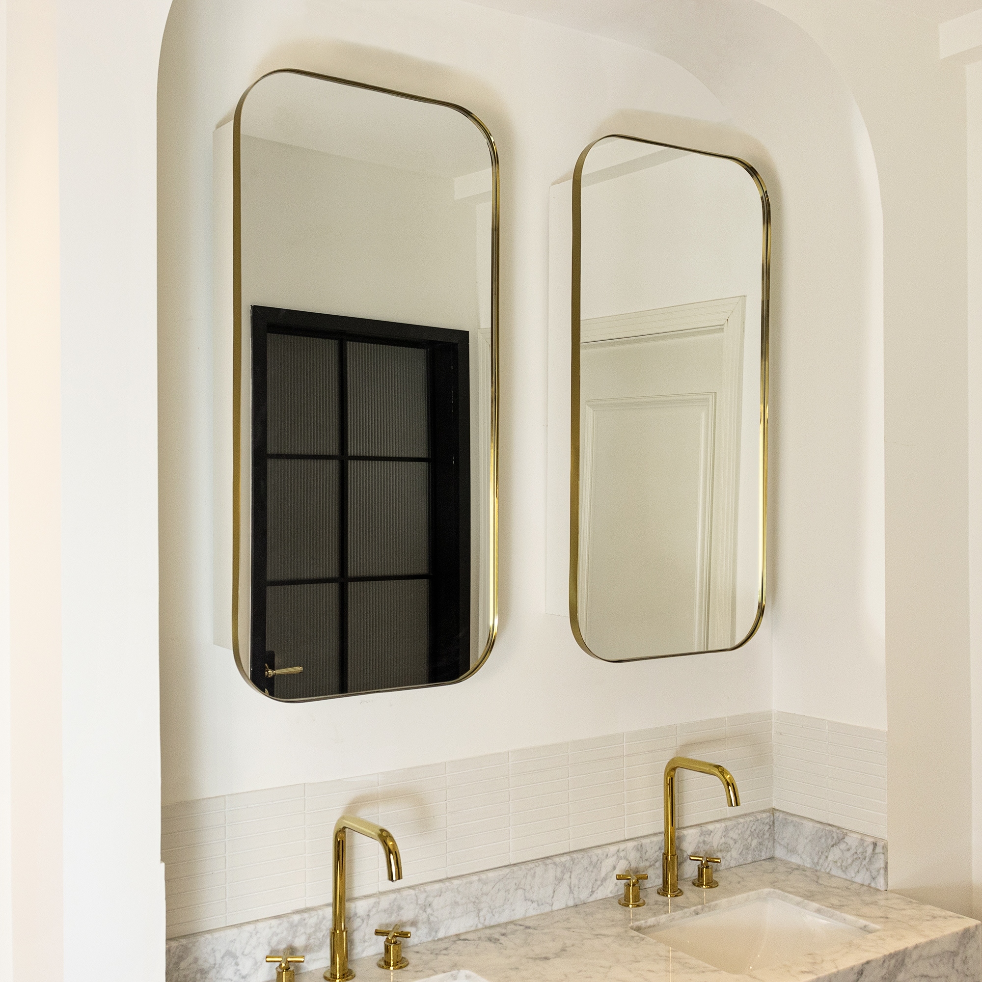 TEHOME Adasu Recessed and Surface Mount Medicine Cabinet Mirror - 40" x 20"