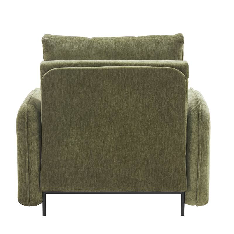 Roomfitters 3-in-1 Sleeper Chair Bed, 80'' Pull Out Lounge with USB Charging, Storage Pockets, Chenille