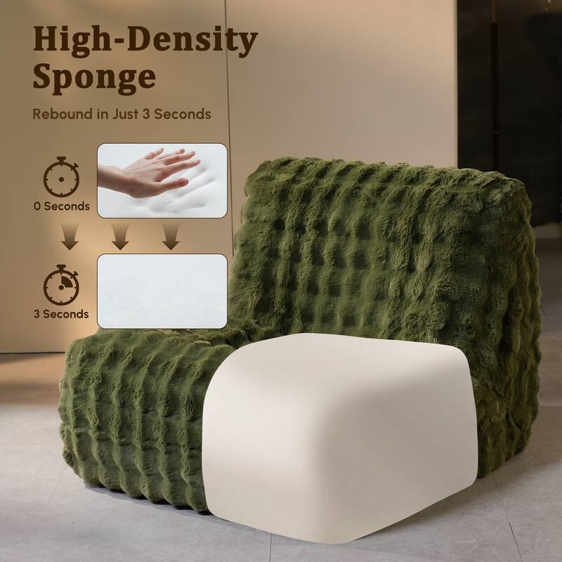 HOOOWOOO Lazy Floor Sofa Couch Corner Fireside Chair