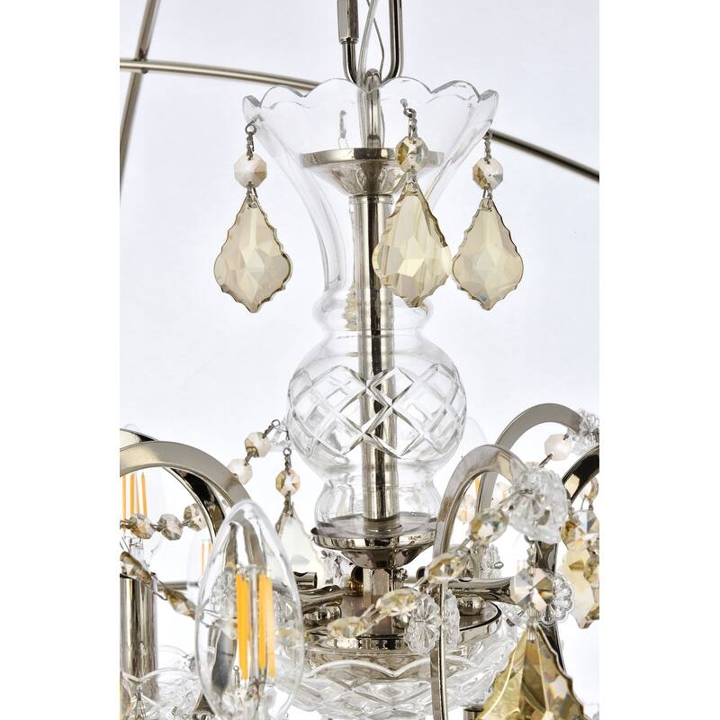 Royce Edge 18-Light Polished Nickel Chandelier