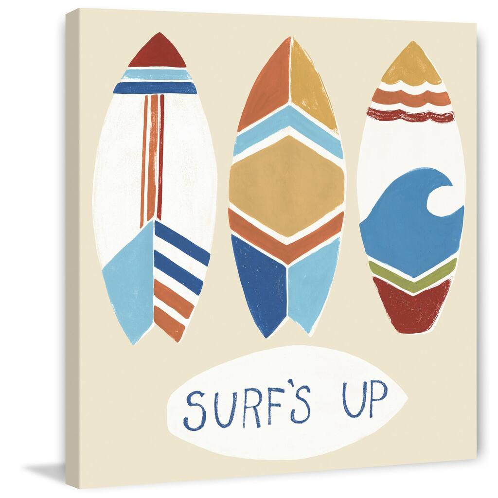 Surf s Up! I Painting Print on Wrapped Canvas
