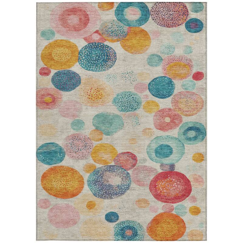 HomeRoots Geometric Transitional Rectangle Outdoor Rug