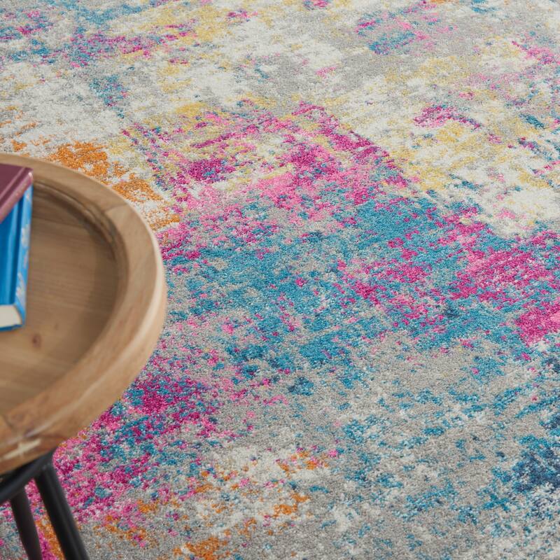 Nourison Passion Abstract Watercolor Multicolor Area Rug