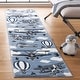 preview thumbnail 21 of 24, SAFAVIEH Carousel Kids Rudolfina Airplane Rug 2' x 8' Runner - Blue/Ivory