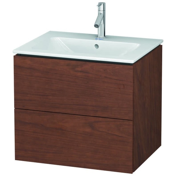 Duravit LC6240 L-Cube 24" Single Wall Mounted Wood Vanity Cabinet Only