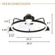 preview thumbnail 9 of 20, Bella Depot 3-Light Flush Mount Ceiling Fan with Dimmable LED Light and Remote APP Control for Children