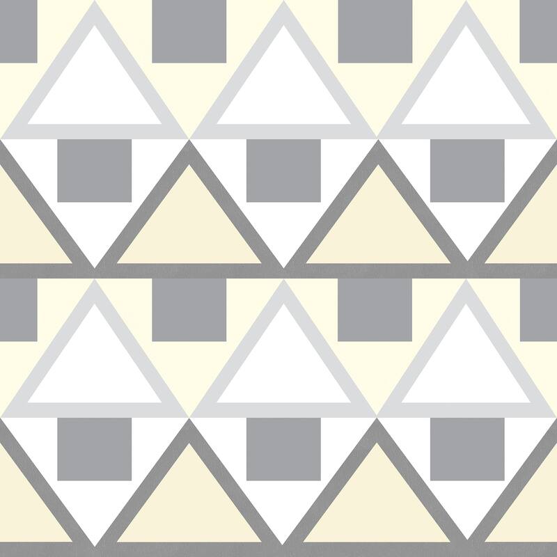 Aelfie Grey Madaket Geometric Peel & Stick Wallpaper