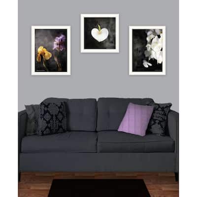 Trendy Decor 4U "Botanical Flowers Collection" Printed Framed Wall Art by Bluebird Barn