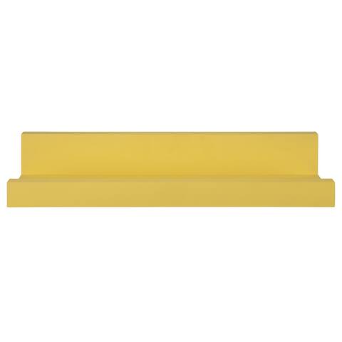 Bright Yellow Floating Shelf - 3.5"H x 20"W x 5.15"D