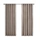 Madison Park Salford Plaid Rod Pocket and Back Tab Single Curtain Panel with Fleece Lining