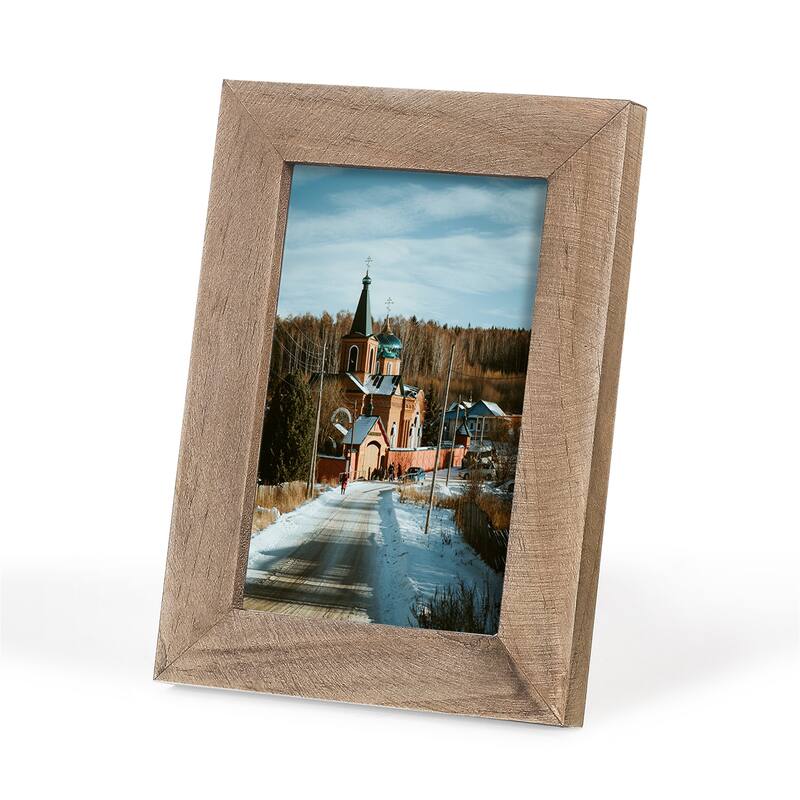 Adeco Decorative Distressed Wood Picture Frame Set