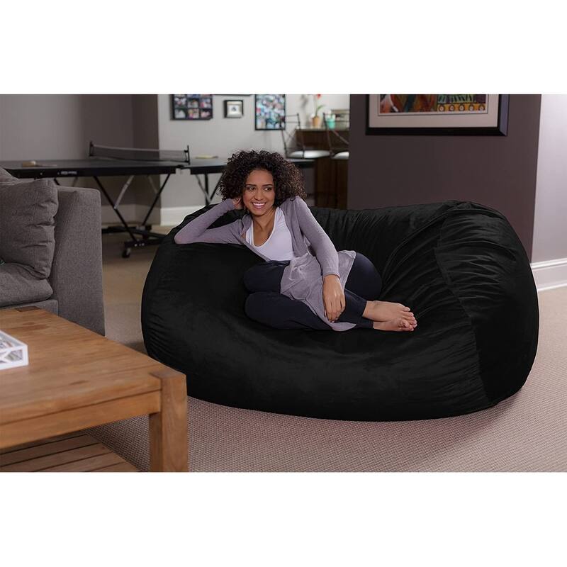 6-foot Bean Bag Lounger Large Memory Foam Bag Chair Lounger