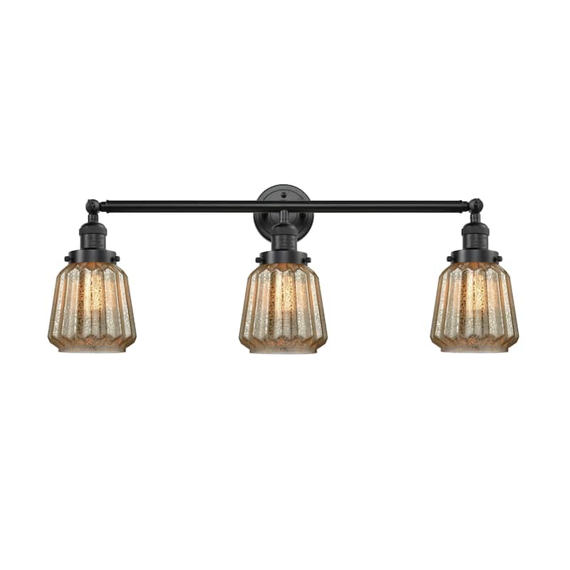 Innovations Lighting Chatham 3 Light 30" Wide Bathroom Vanity Light - Oil Rubbed Bronze / Mercury