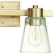 preview thumbnail 33 of 32, Prominence Home Fairendale, Vanity Light, Soft Gold - Soft Gold