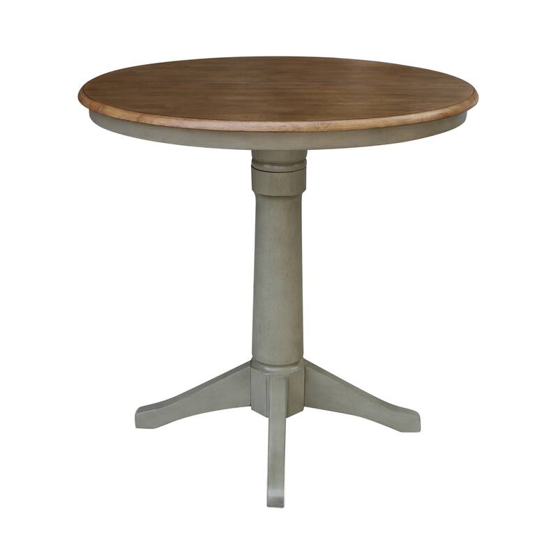 36" Round Top Pedestal Table w/12" Leaf