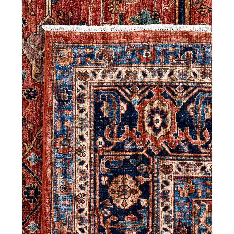 Serapi One-of-a-Kind Hand-Knotted Area Rug - Orange - 8' 0" x 10' 3"