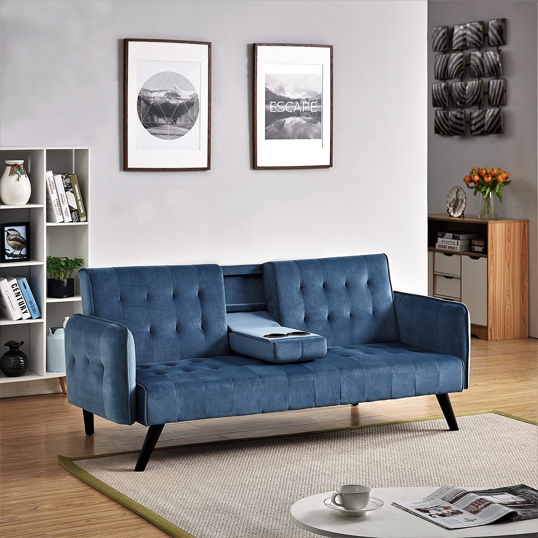 Us pride furniture carrington convertible sleeper shop sofa bed